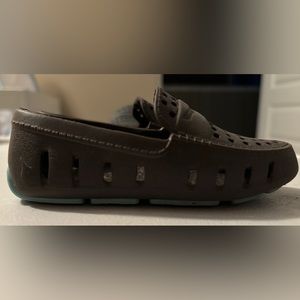 Floafer Brown with teal bottom